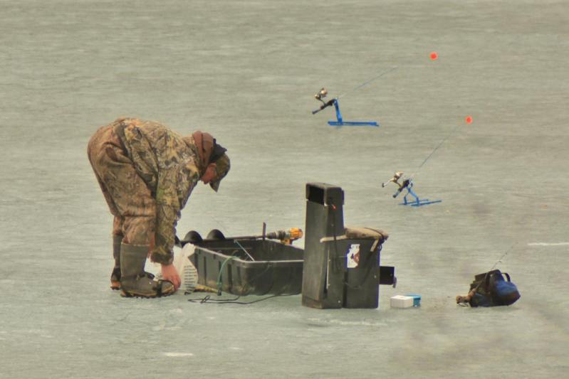 Competition entry: Good day ice fishing,ready to go home