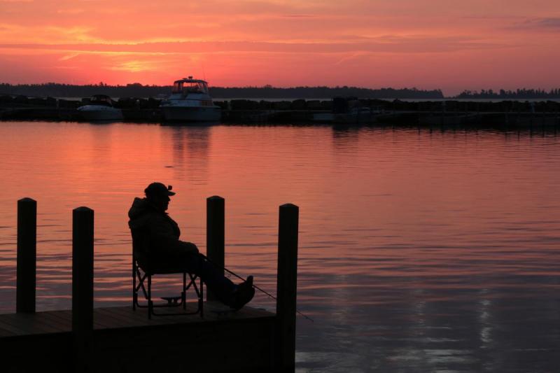 Competition entry: Fishing at Dawn in Bailey's Harbor