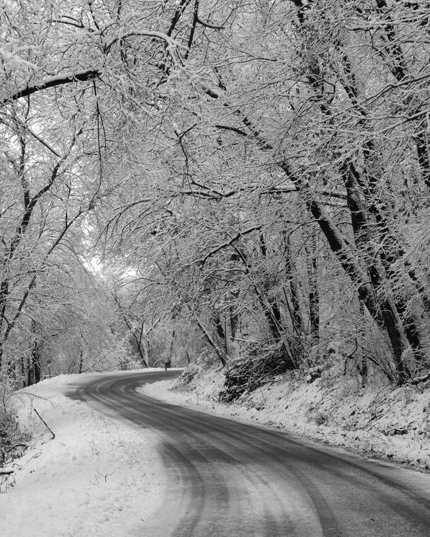 Competition entry: Snowy Welsh Coulee Road