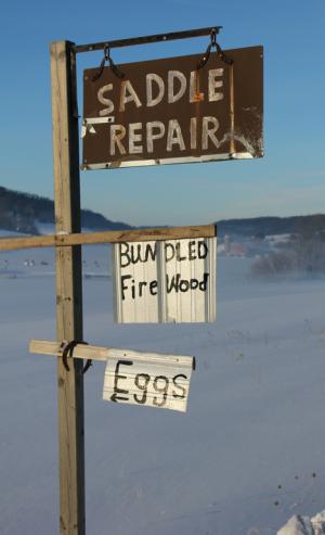 Competition entry: Saddles, Firewood, and Eggs