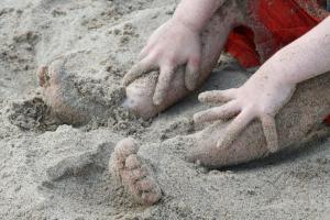 Competition entry: Happiness is: Sand on the beach