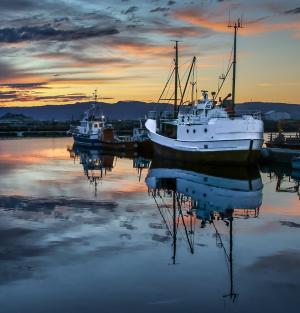 Competition entry: Trondheim Harbor Sunset