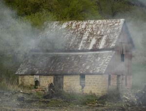 Competition entry: Barn in Fog