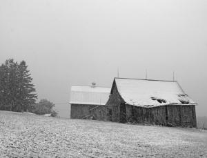 Competition entry: Old Barn in Snow