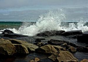 Competition entry: Spray on the Rocks