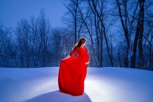 Winter Maternity Portrait