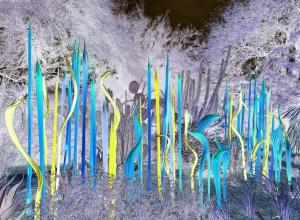 Competition entry: Botanical gardens glass art