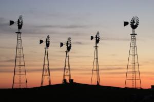 Competition entry: Windmills at Sunset