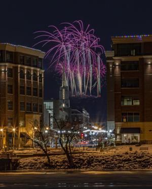 Competition entry: New Year's Eve Cathedral Fireworks